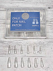 Гелеві типси для нарощення 240 шт (прозорі) L-28-3