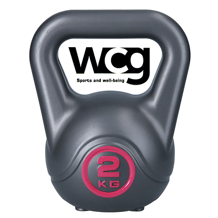 Гиря для кросфіту композитна гиря з вініловим покриттям протиударна гіря спортивна WCG Crossfit 2 кг, фото 1