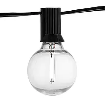 Сонячна садова гірлянда 20x LED декоративні лампочки G50 10.6 м 3000K RGB пульт  EREMI, фото 2