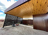 Посилений навіс для автомобіля з побутівкою 6×7 м, фото 5