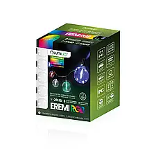 Сонячна садова гірлянда 20x LED декоративні лампочки G50 10.6 м 3000K RGB пульт  EREMI, фото 4