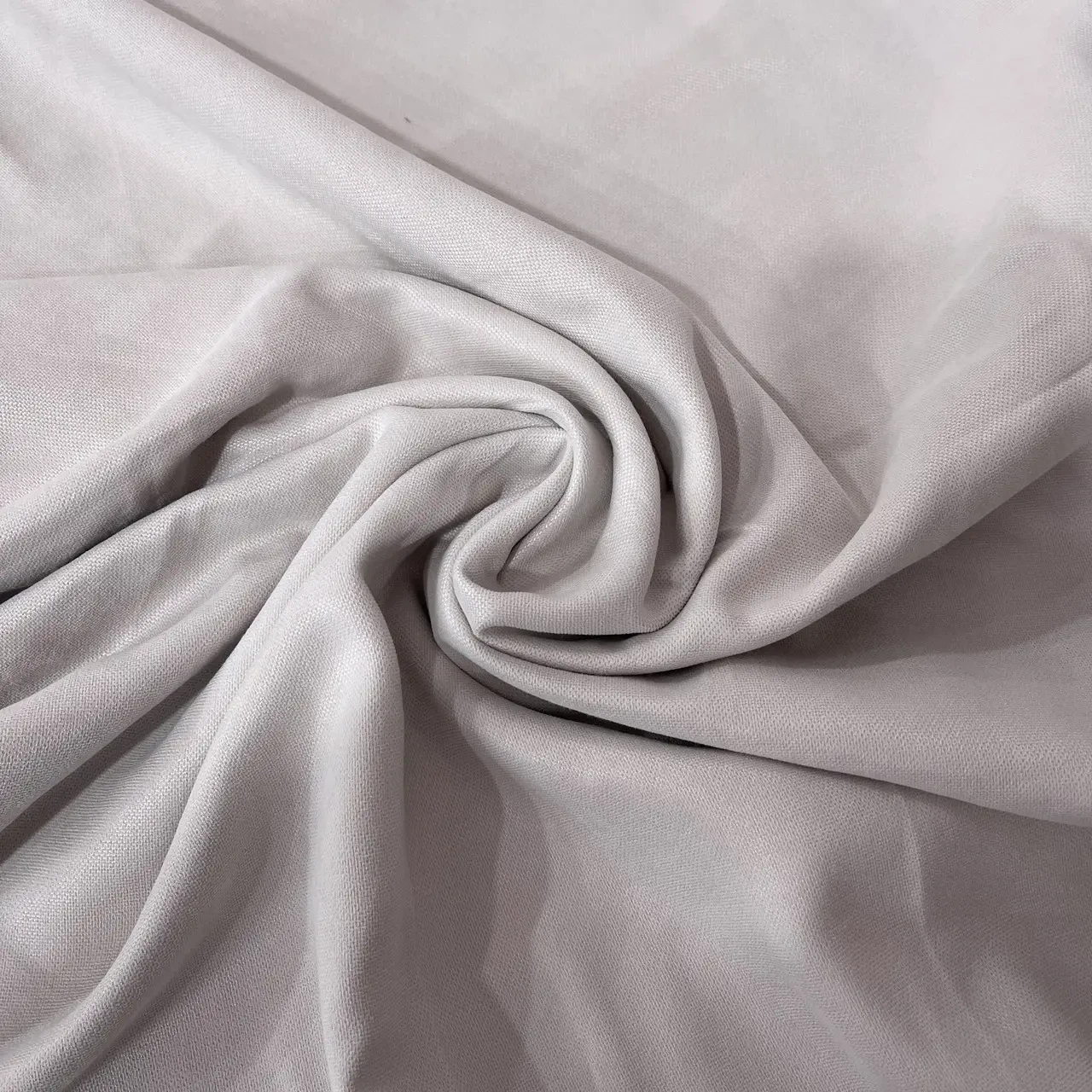 Шторна тканина мікровелюр на метраж, колір світло-сірий, висота 3м (Petek-209), фото 1