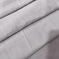 Шторна тканина мікровелюр на метраж, колір світло-сірий, висота 3м (Petek-209), фото 3