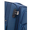Дорожня тканинна валіза на колесах Bonro Tourist L велика синя з кодовим замком і висувною ручкою, фото 8