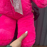 М'яка іграшка Ведмедик 55см Колір фуксія, фото 3