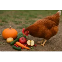 Які овочі та фрукти можна давати курям восени