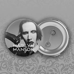 Значок 56 мм Marilyn Manson 002