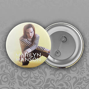 Значок 56 мм Marilyn Manson 003