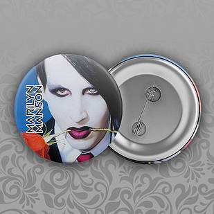 Значок 56 мм Marilyn Manson 004