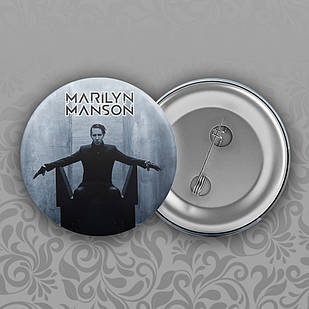Значок 56 мм Marilyn Manson 005