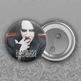 Значок 56 мм Marilyn Manson 007