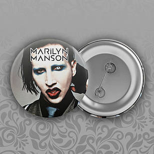 Значок 56 мм Marilyn Manson 008