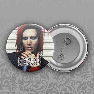 Значок 56 мм Marilyn Manson 010