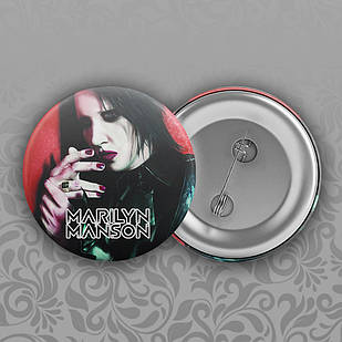 Значок 56 мм Marilyn Manson 011