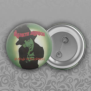 Значок 56 мм Marilyn Manson 016