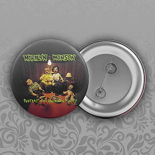 Значок 56 мм Marilyn Manson 017