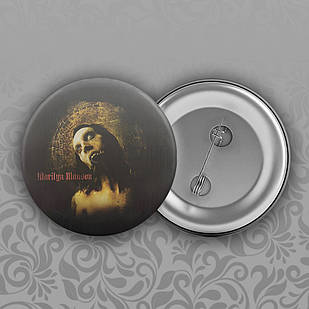 Значок 56 мм Marilyn Manson 019