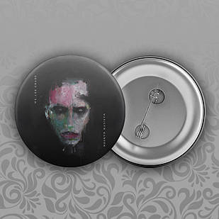 Значок 56 мм Marilyn Manson 020