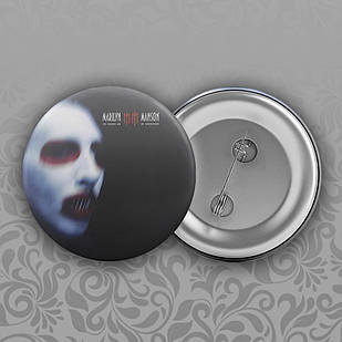Значок 56 мм Marilyn Manson 022