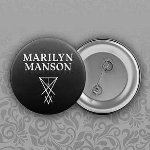 Значок 56 мм Marilyn Manson 024
