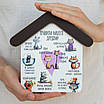 Ключниця будиночок  "Правила нашого дурдому", розмір 18 х 17,9 х 2,7 см, фото 4