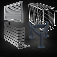 Опори, рами та захист для кліматичних систем | Решітки вентиляційні та люки