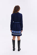 Тепла в'язана сукня "Уляна" (синій, блакитний), фото 5