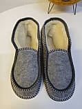 Тапочки з овечої шерсті-"Вишивка"., фото 3
