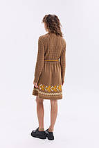 Тепла в'язана сукня "Уляна" (коричневий), фото 3