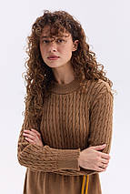Тепла в'язана сукня "Уляна" (коричневий), фото 4