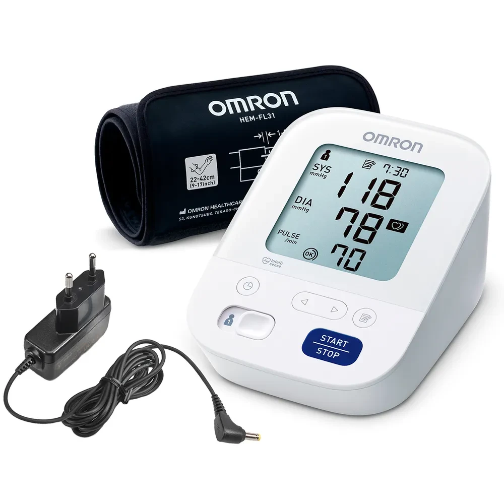 Тонометр автоматичний OMRON M3 Comfort (HEM-7155-E) з адаптером та манжетою Intelli Wrap 360