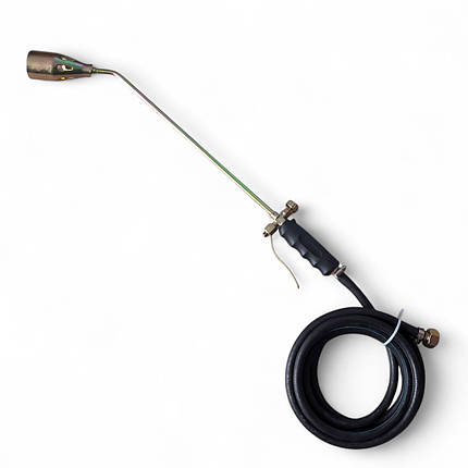 Газовий пальник пропановий з клапаном 67 см, сопло Ø50 мм, шланг 4 м у комплекті, фото 1