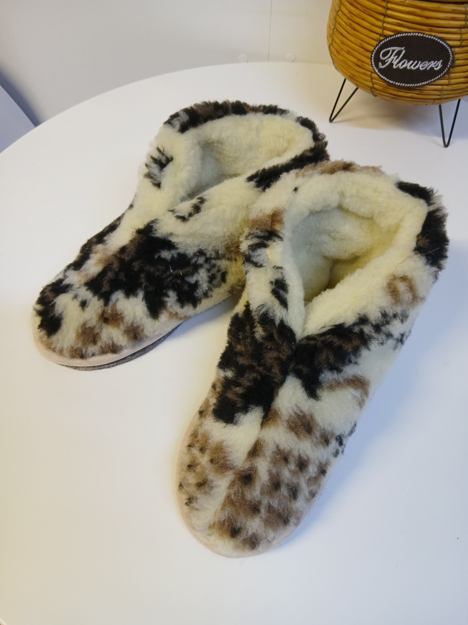 Тапочки з овечої шерсті., фото 1