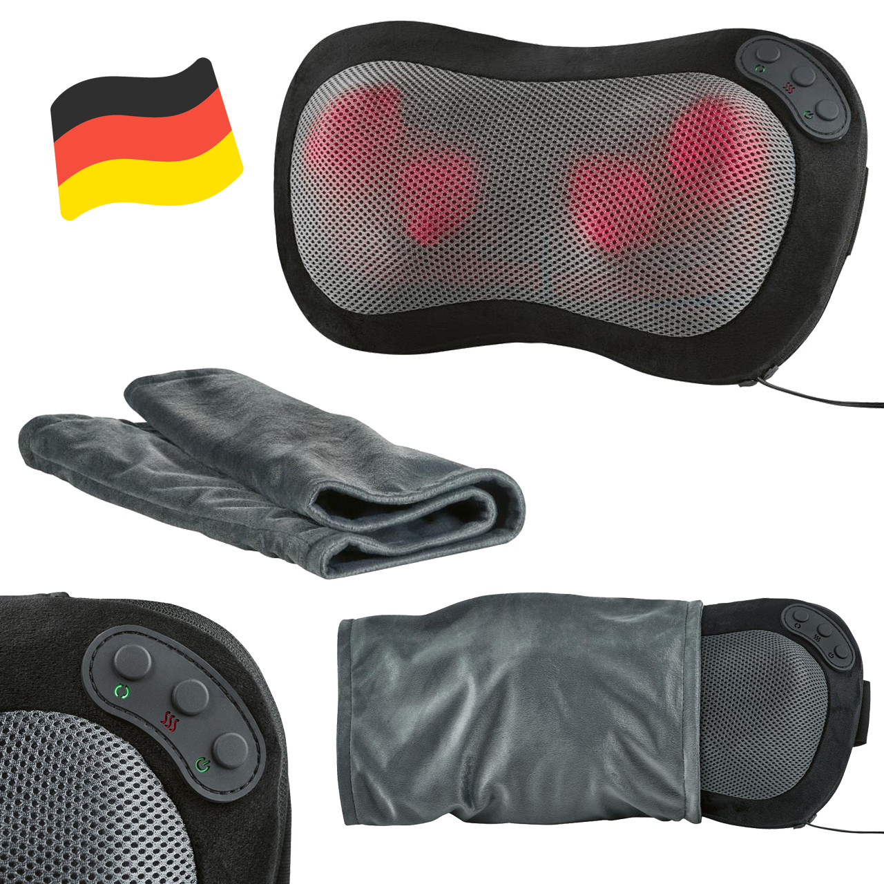 Масажна подушка Шиацу SilverCrest SSM 12 A1 для спини та шиї (Німеччина), фото 1