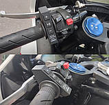 Бездротовий Bluetooth пульт дистанційного керування дзвінками музикою на кермо мотоцикла, фото 3