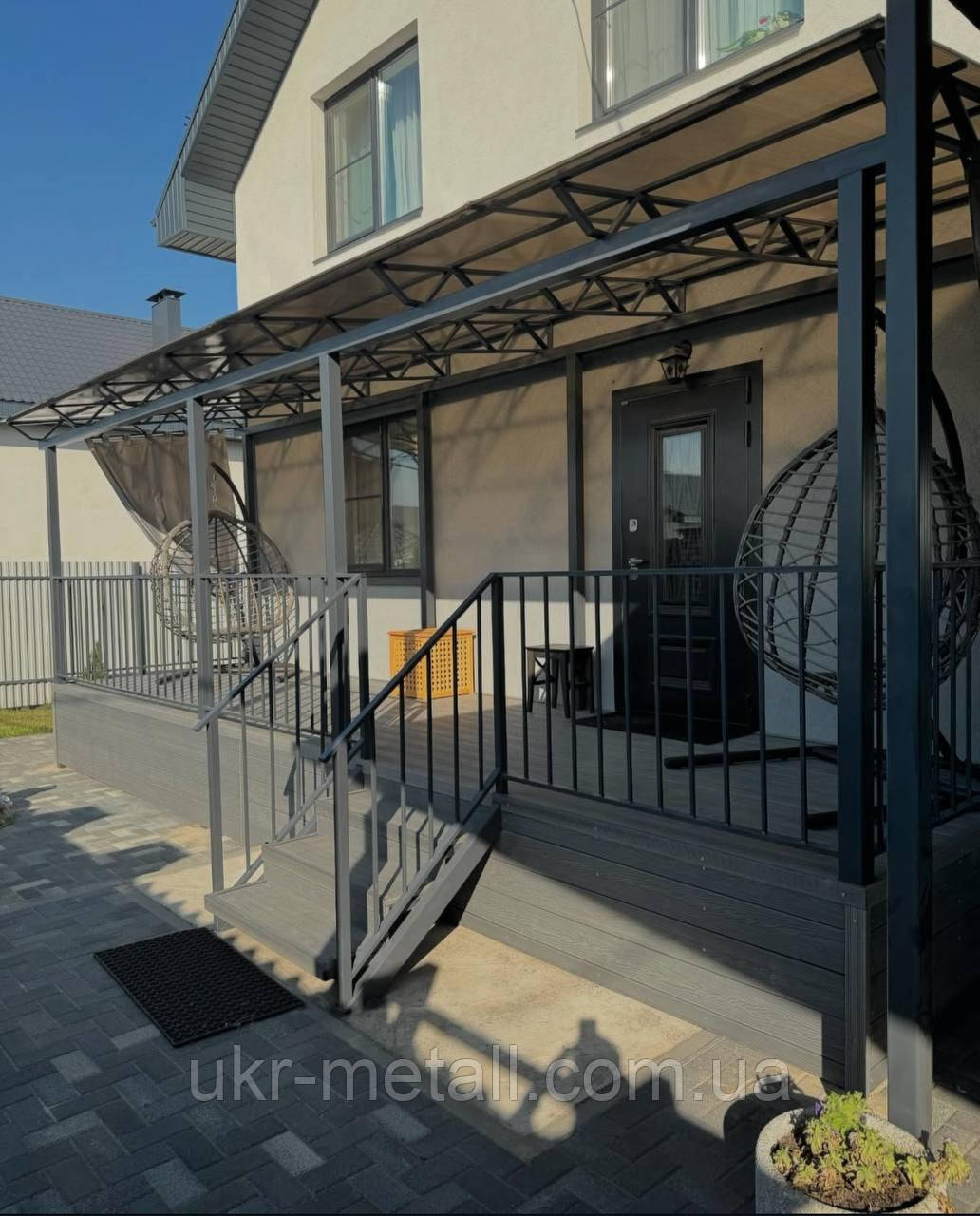 Тераса для приватного будинку в сучасному стилі, фото 1