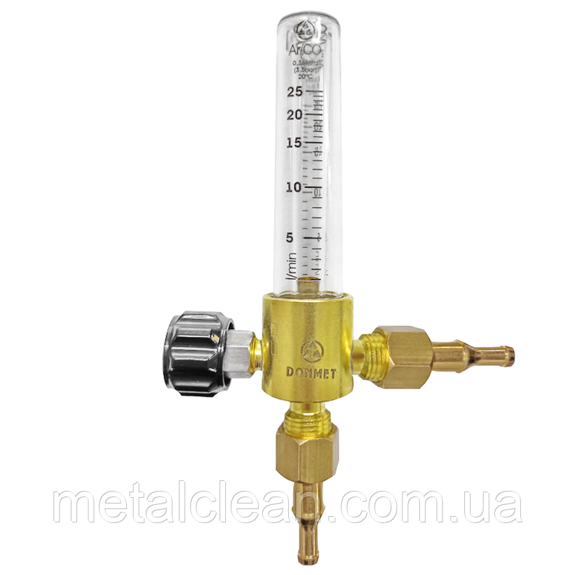 РОТАМЕТР-25 Ar/CO2 ДМ з ніпелями Ø 6/9 мм, фото 1