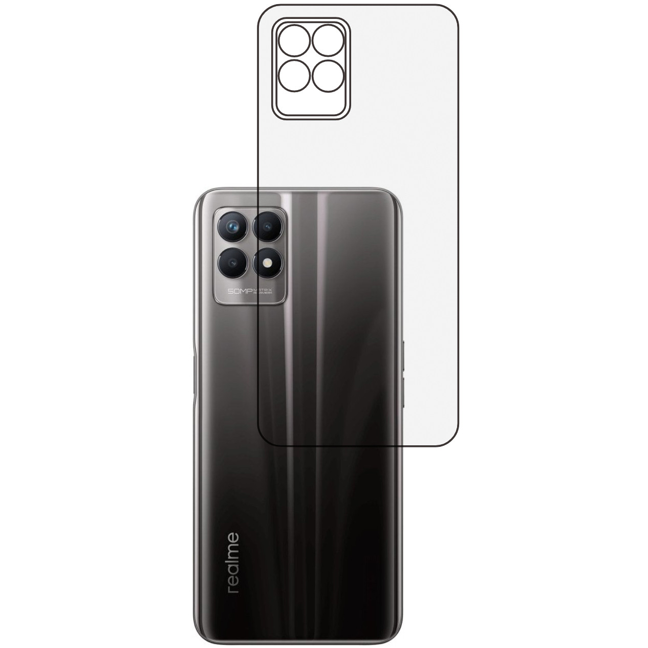 Плівка на задню панель Mietubl HD для Realme 8i, фото 1