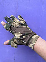 Брендові тактичні рукавиці для активного відпочинку з тканини Coolmax мультикам новинка