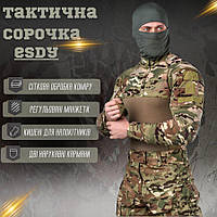 Боевая рубашка убакс мультикам, мужская военная рубашка multicam, тактическая рубашка мультикам fd915