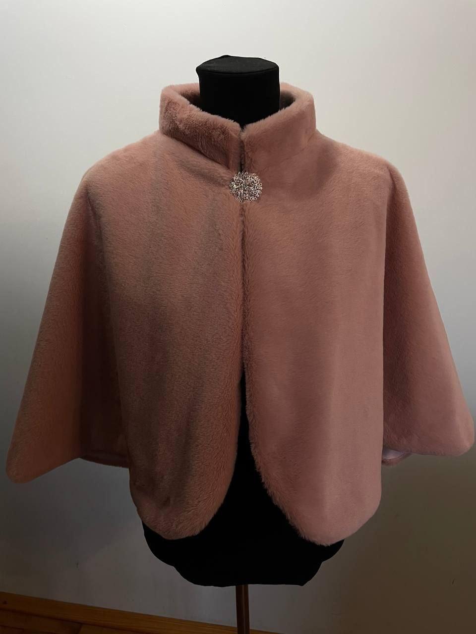 Накидка на вечірню сукню Коричнева Вечірня накидка на сукню Коротка накидка на сукню, фото 1