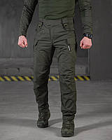 Демісезонні штани олива рипстоп, оливкові військові штани зсу, тактичні військові чоловічі штани fd915