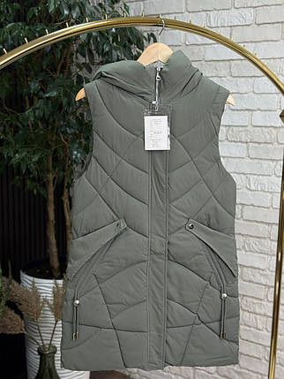 Стильна жіноча жилетка на синтепоні 100, тканина "Плащівка" 44, 46, 48, 50, 52 розмір 44, фото 1