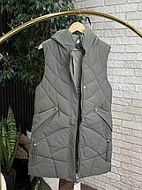 Стильна жіноча жилетка на синтепоні 100, тканина "Плащівка" 44, 46, 48, 50, 52 розмір 44, фото 3