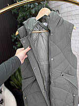 Стильна жіноча жилетка на синтепоні 100, тканина "Плащівка" 44, 46, 48, 50, 52 розмір 44, фото 5