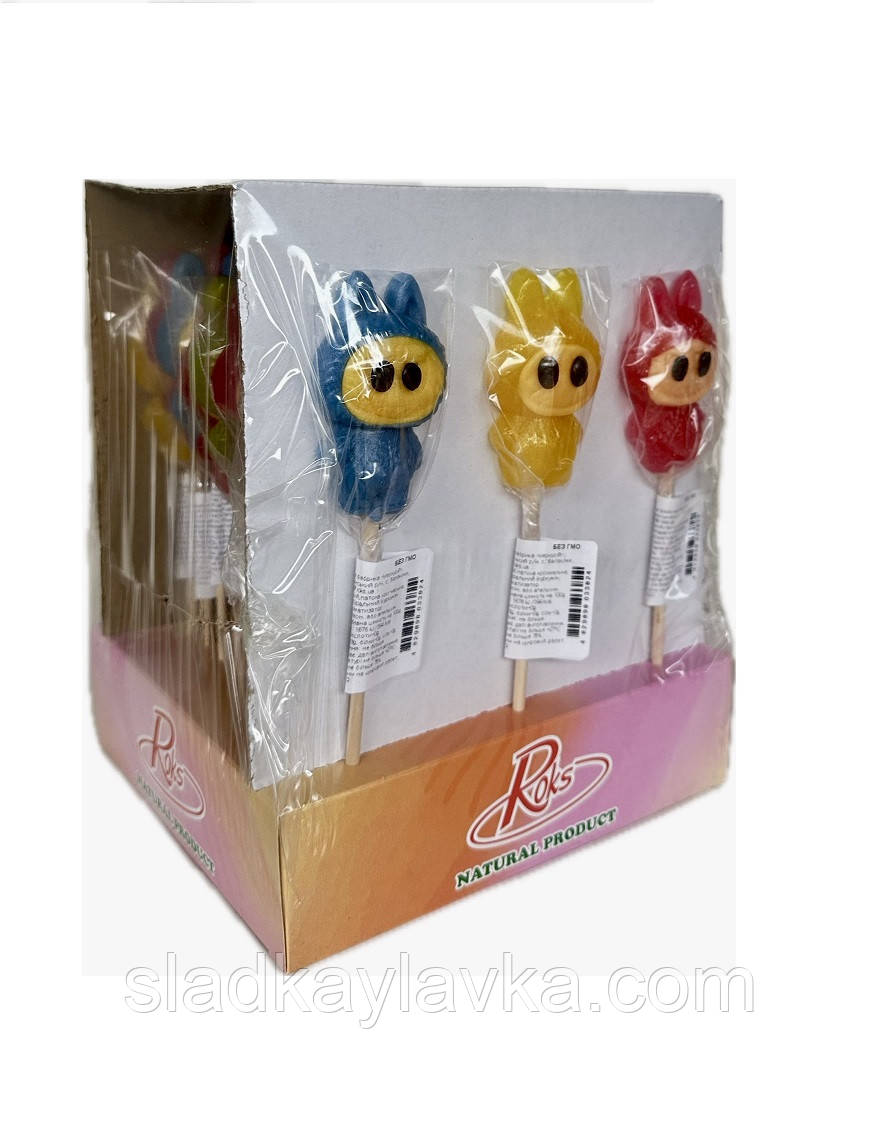 Льодяники на паличці ЛаБуБу, 0,840 кг (30 шт.) ТМ Roks, фото 1