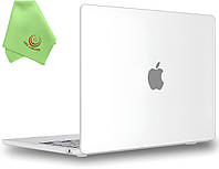 Накладка HardShell Matte Case для MacBook Air 13.6" (M2/M3/M4) | Матовый прозрачный чехол для Макбук Эйр 13.6