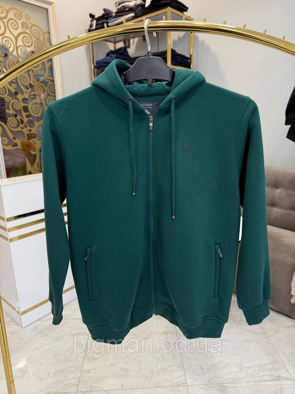 Кофта на флісі СКОУР 5300 (батал) 3-7XL зелений