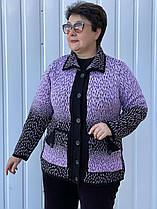 Жіноча кофта на ґудзиках великого розміру (з 54 по 62 розмір)