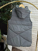 Стильна жіноча жилетка на синтепоні 100, тканина "Плащівка" 52, 54, 56, 58 розмір 52, фото 4